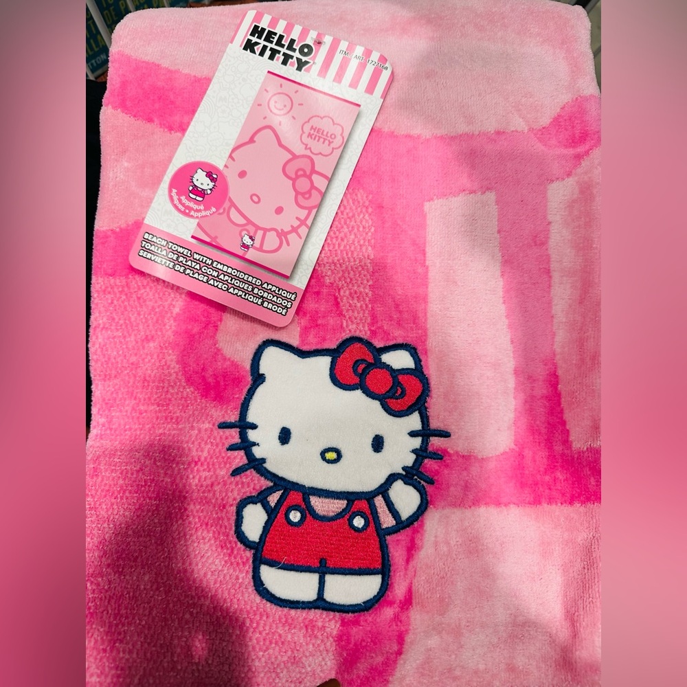 Hello Kitty✨💖🩷⭐️😸Pink Beach/Bath Towel